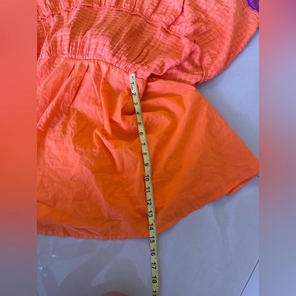 French Connection Adira Birch Tiered Maxi Dress. Size 4. Yellow orange, purple - Picture 8 of 16